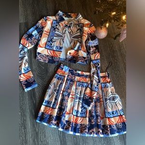 Two piece skirt set